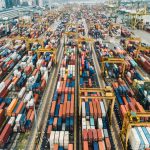 containers in port